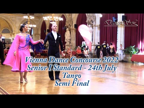 Vienna Dance Concourse 2022 - Senior I Standard Tango WDSF - Semi Final - 24 July 2022
