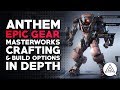 ANTHEM | Epic Gear, Masterworks, Crafting & Build Options in Depth