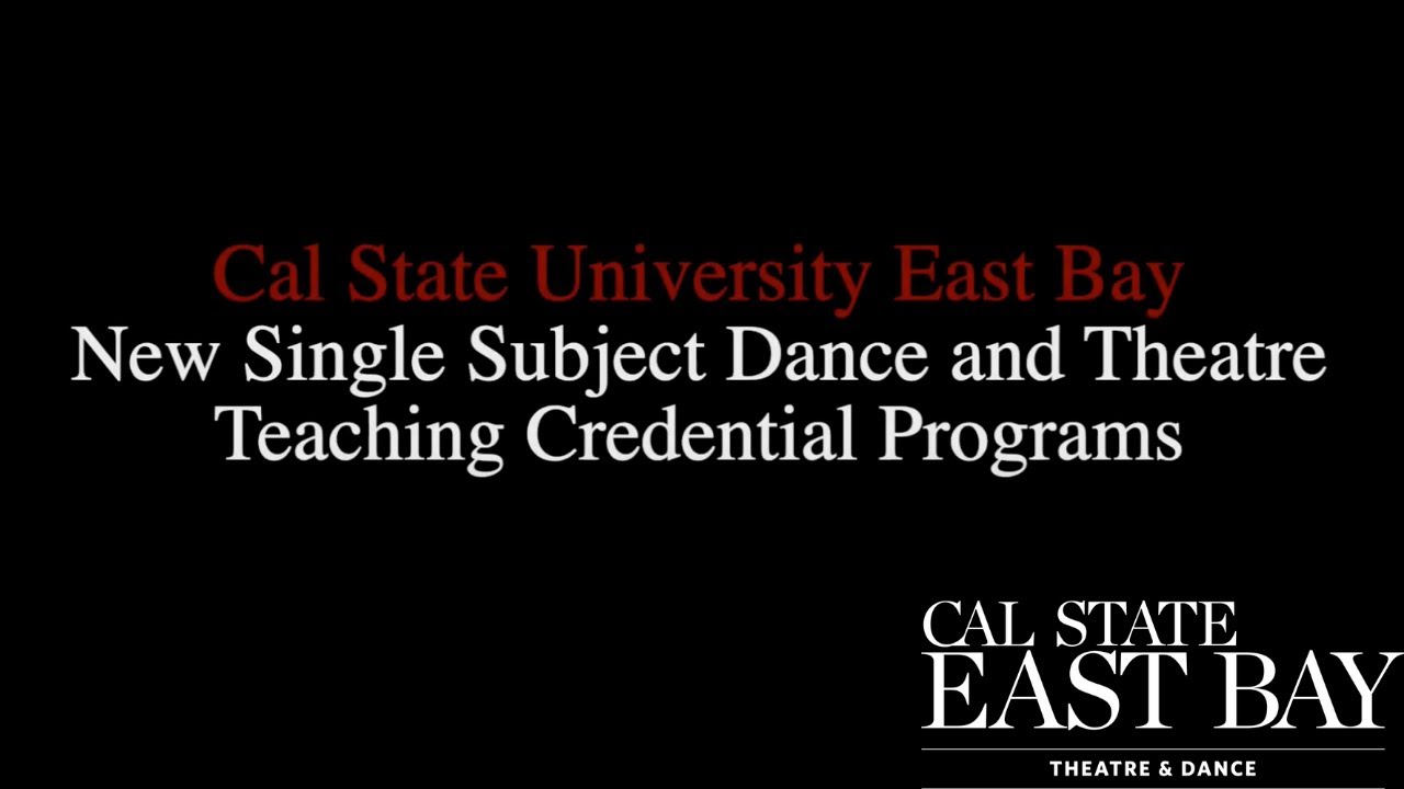 YouTube Video Thumb CSUEB Theatre and Dance Teaching Credential Programs Begin