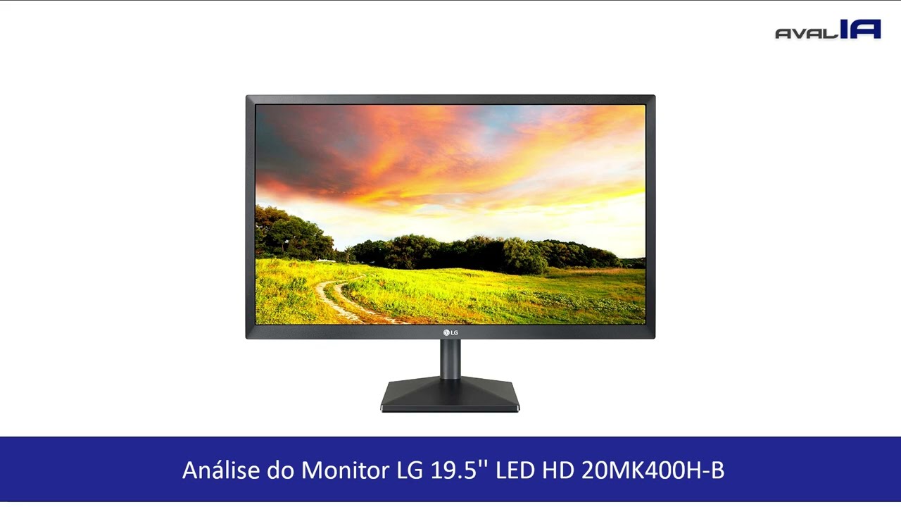 Miniatura da avaliação em vídeo de Monitor LG 19.5 Polegadas 20MK400H-B LED HD HDMI