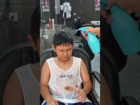 The first step before getting a haircut.