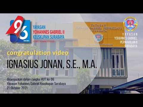 "Selamat menghidupi ketulusan dalam karya pelayanan dengan menjadi sahabat satu sama lain"