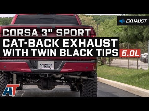 2015-2017 F150 Corsa 3\" Sport Cat-Back Exhaust 5.0L Sound Clip & Install