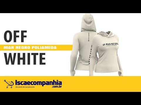 Vídeo Camiseta Feminina Poliamida Mar Negro 49430 - Off White