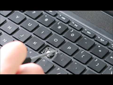 How To Fix Replace Small Keyboard Key - HP Pavilion Laptop Computer