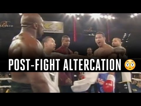 The fight was over, but Sefo and Eastman weren't done fighting...