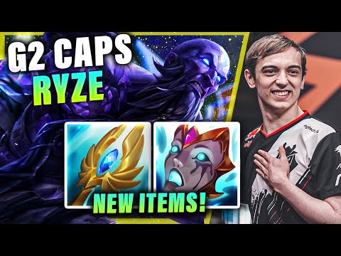 G2 CAPS PLAYING RYZE MID W/ NEW ITEMS VS SETT | PRESEASON S11 G2 CAPS STREAM GAMEPLAYS