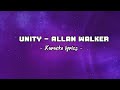 Unity - Alan Walker (Karaoke lyrics)