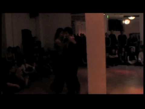 Chiche Núñez  and  Ester Duarte  are  dancing  to  the  vals  "  Lagrimas Y Sonrisas  "