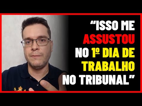 EU ESPERAVA ALGO TOTALMENTE DIFERENTE DO QUE ENCONTREI NO TRT COMO CONCURSADO