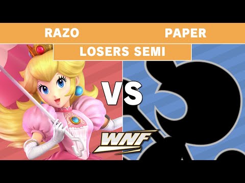 WNF 3.8 Razo (Peach) vs Paper (Mr Game and Watch) - Losers Semi Finals - Smash Ultimate