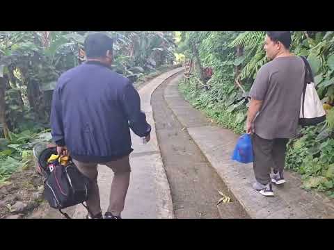 Going to Camp Silva hot spring walking through