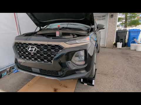 Oil change on a 2019 Hyundai Santa Fe 2.0L Turbo 2.0T