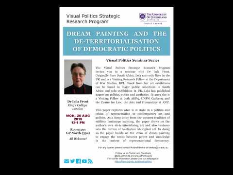 Visual Politics Seminar Series Semester II, 2019 - Lola Frost