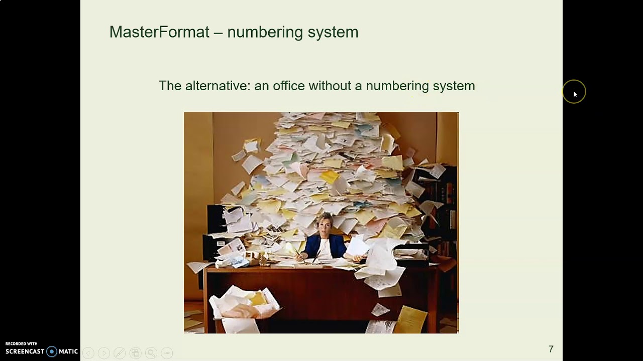 CB12 CSI MasterFormat divisions