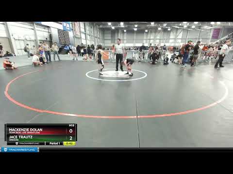 70 Lbs Cons. Round 1 - Mackenzie Dolan, Team Real Life Wrestling Vs Jace Trautz, Oregon 1f5b