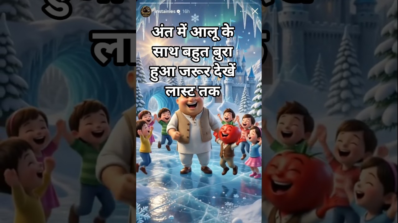 आलू ने बच्चों को आइसक्रीम खिलाया 😜♥️#funny #ai #comedy #video #love