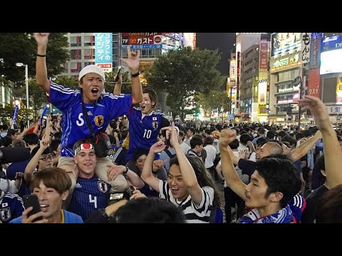 Japanese celebrate historic World Cup start