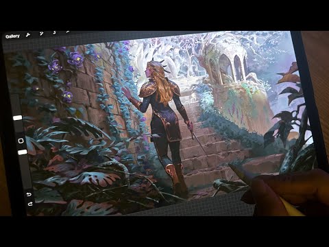 Dephanie and the Lost City -  Video process - Procreate + Photoshop