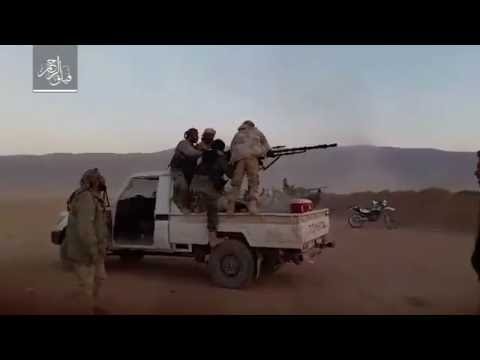 استهداف نقاط تمركز  تنظيم داعش في القلمون الشرقي في ريف دمشق بواسطة رشاش 23 من قبل فيلق الرحمن