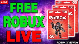 FREE ROBUX CODES LIVE / ROBLOX GIFT CARD CODES GIVEAWAY