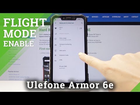 How to Turn On Airplane Mode in Ulefone Armor 6E - Disable Mobile Connection