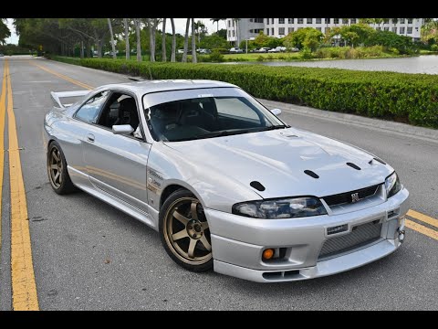 1996 Nissan R33 GTR Skyline 2.8L HKS Stroker in car WIDEOPEN pull and walkaround video ( Forsale)