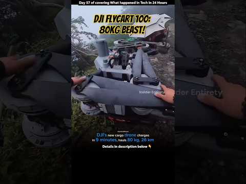 Day57: DJI FlyCart 100: World's Strongest Delivery Drone Carries 80KG Payload! #djiflycart #dji