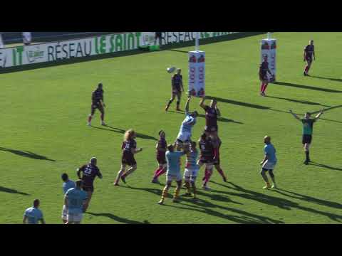TOP 14 - Essai de Lucas VELARTE (USAP) - Bordeaux-Bègles - USA Perpignan - J08 - Saison 2021/2022