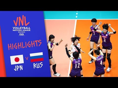 JAPAN vs. RUSSIA -  Highlights Women | Week 2 | Volleyball Nations League 2019