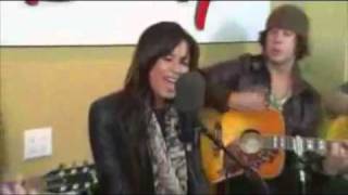 Demi Lovato - Get Back Acoustic On Radio Disney