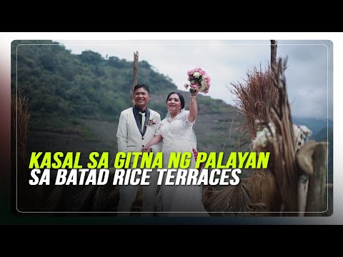 Kasal sa gitna ng palayan sa Batad Rice Terraces