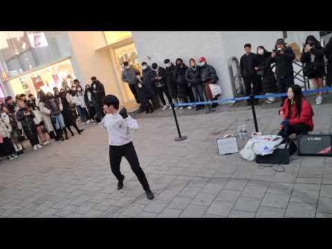 SATURDAY. YU KAGAWA & HYOJIN. HONGDAE BUSKING.