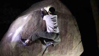 Video thumbnail de マリモ, 三段 (7c+). 恵那・笠置山 (Ena Kasagiyama)