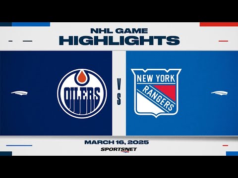 NHL Highlights | Oilers vs. Rangers - March 16, 2025