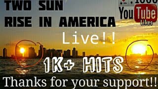 Two sun  rise at the same time in America USA  please check the description it's a shocking news!!!!