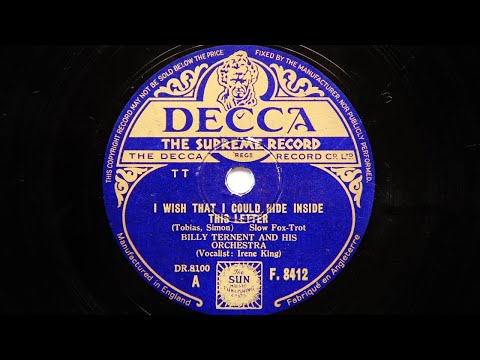 Billy Ternent and His Orchestra - I Wish That I Could Hide Inside This Letter (1944)