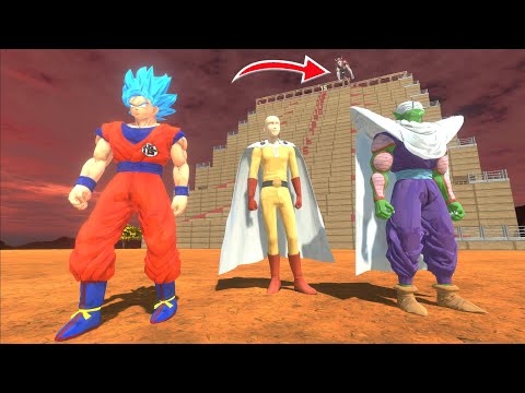 Piccolo, GoKu, Saitama go on the attack! Will they reach the Boss? - Animal Revolt Battle Simulator