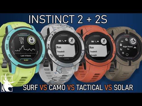 GARMIN Instinct 2 + 2s Solar vs Tactical vs Camo vs Surf // Price and whats different?