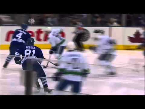 Vancouver Canucks vs Toronto Maple Leafs Game Highlights December 17th 2011