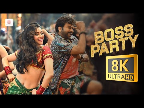 Waltair Veerayya - Boss Party 8K/4K Video Song | Megastar Chiranjeevi, Urvashi Rautela | DSP