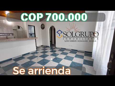 🏡 ¡APARTAMENTO EN ARRIENDO EN MONIQUIRÁ - BOYACÁ!