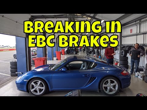 Bedding-in EBC BLUESTUFF NDX track pads on my Porsche Cayman 987