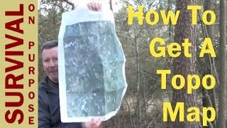 How to Get Free Topo Maps - Map and Compass Skills - Video 1