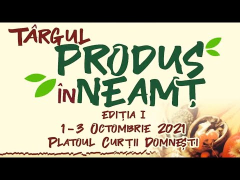Târgul ”Produs în Neamț”, Ediția I - 3 octombrie 2021