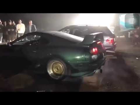 Epic burnout of Toyota Supra MK4. Ultimate 2jz
