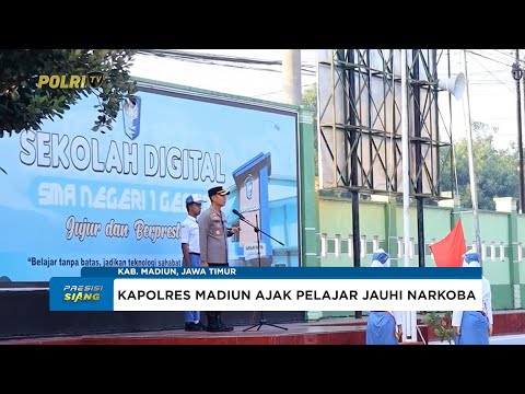 KAPOLRES MADIUN PIMPIN SOSIALISASI BAHAYA NARKOBA KEPADA PELAJAR