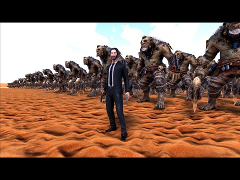 JOHN WICK LEADS 10,000 TROLLS AGAINST 1,000,000 SPARTANS | Ultimate Epic Battle Simulator 2 | UEBS2