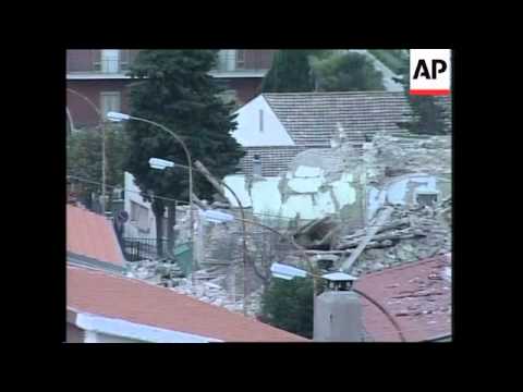 Preparations for funerals of children killed in earthquake