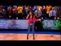 Victoria Justice sings National Anthem 